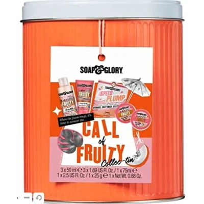 Image of Soap &amp; Glory Call Of Fruity Collec tin Gift Set Christmas 2021