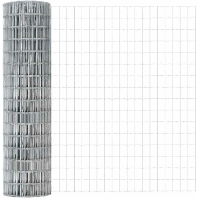 Image of vidaXL Euro Fence 1x10 m Galvanised Steel