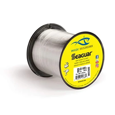 Image of Seaguar InvizX Freshwater 100% Fluorocarbon Fishing Line 8lbs, 600yds 08VZ600