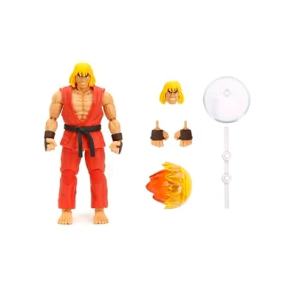 Image of Jada KEN MASTERS STREET FIGHTER 6&quot; DELUXE COLLECTOR ACTION FIGURE, Toys for Kids and Adults