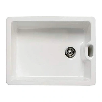 Image of RAK Ceramics Gourmet Sink 8 Reversible 1.0 Bowl White Ceramic Belfast Kitchen