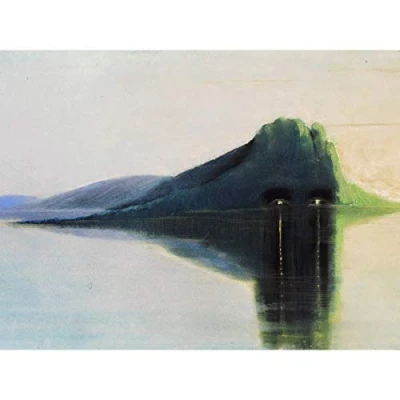 Image of Ciurlionis Serenity Symbolist Landscape Painting Large Wall Art Print Canvas Premium Mural
