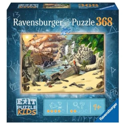 Image of Ravensburger EXIT puzzle Kids 129546 The Pirate Adventure 368 piece for children aged 9 and up, children&#039;s