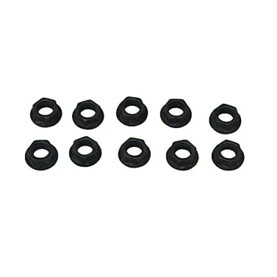 Image of Hard to find bike parts Job Lot 10x 14mm Cotterless Crank Bb Axle Nuts Square Taper Chain Sets bagged