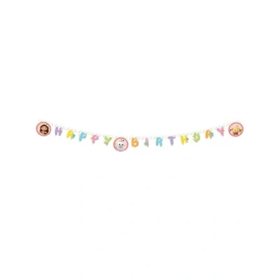 Image of Gabby&#039;s Dollhouse FSC Paper Party Letter Happy Birthday Banner