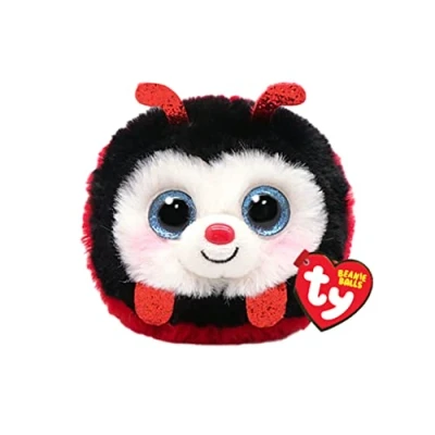 Image of TY Izzy Ladybird Beanie Balls 3 Inches Baby Soft Plush Toy Collectible Cuddly Fabric Teddy