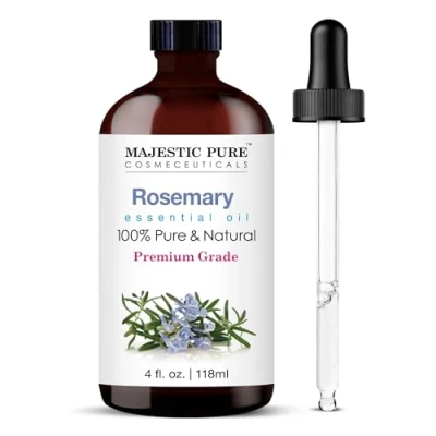 Image of Majestic Pure Rosemary Essential Oil and Natural Aromatherapy Premium Grade, 4 fl. Oz