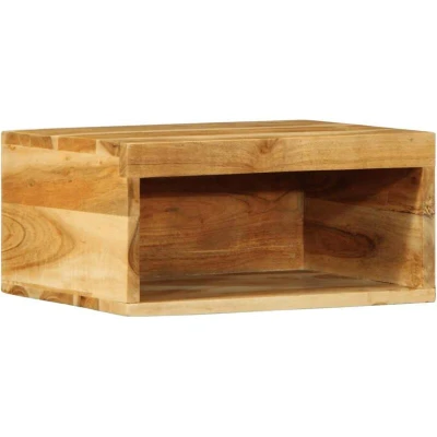 Image of vidaXL Wall mounted TV Cabinet 40x30x19 cm Solid Wood Acacia