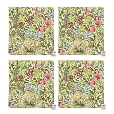 Image of William Morris Golden Lily Pack Of 4 Napkins