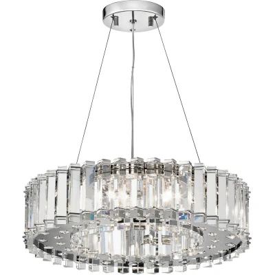 Image of Crystal Skye 8 Light Chandelier Chrome Finish, G9