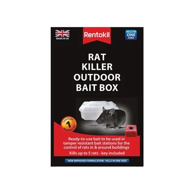 Image of Rentokil Rat Killer Outdoor Bait Box