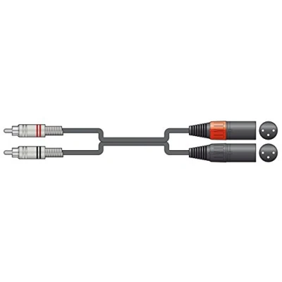 Image of chord 2R 2XM600 6 m Twin RCA to XLRM Lead