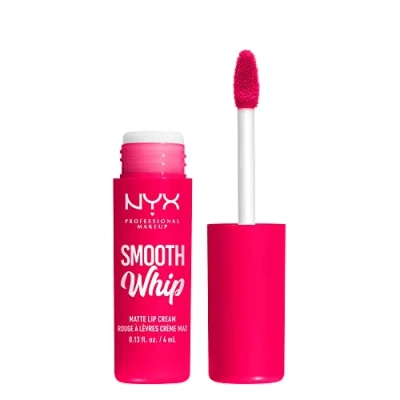 Image of NYX Professional Makeup Liquid Lipstick, Matte Lip Cream, Ultra Vibrant Shades, With Shea &amp; Cocoa Butter, Smooth Whip, Shade: Pillow Fight