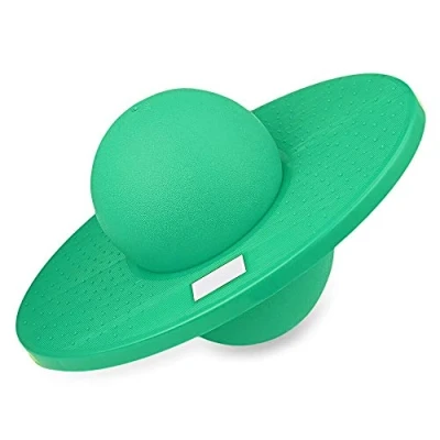 Image of Rock Hopper Jumping Ball Balance Board Pogo Lolo Kids Exercise Bounce Space Toy (Green Hopper)