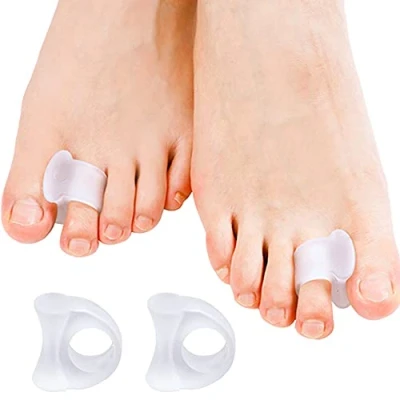 Image of Sumiwish Bunion Corrector, Toe Spacer, Gel Separators, Overlapping Correction with Loop, Straightener, Great for Pain Relief (5 Pairs/10 PCS)
