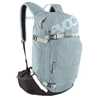 Image of EVOC LINE 30 all mountain backpack (ski holder, separate avalanche compartment with emergency plan, easily accessible main compartment, backpack), Mint Coffee
