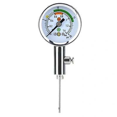 Image of Ball Air Pressure Gauge Portable Sports Basketball Guage Football Pump