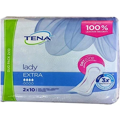 Image of Tena Lady Extra 2 x 10 Pads
