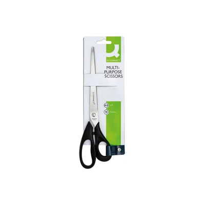 Image of Q Connect Scissors Black 255mm Ref KF02340