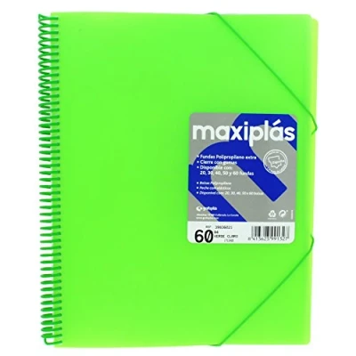 Image of Grafoplás 39836020 A4 Spiral Folder with Envelope Light Green