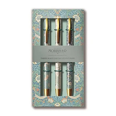 Image of The Great British Card Company William Morris 3 Pen Set