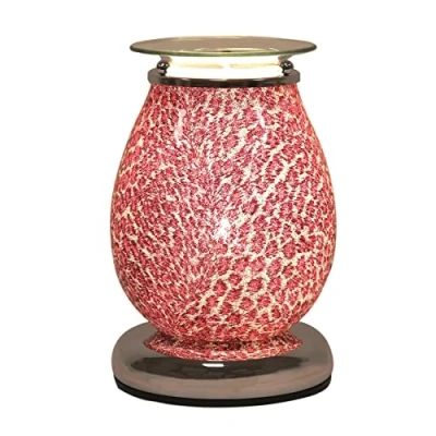 Image of Aroma Electric Wax Melt Burner Touch Animal Print Red