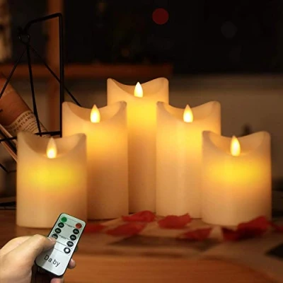 Image of Da by flameless Candles,LED Candles Battery Candle Height 10cm x 2, 13.5cm 16.5cm 1; Diameter 8cm; 5PCS Latest Style