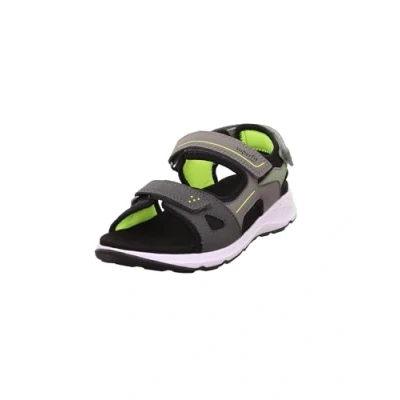 Image of Superfit Boy&#039;s Criss Cross Sandal, Grey Light Green 2000, 10.5 UK