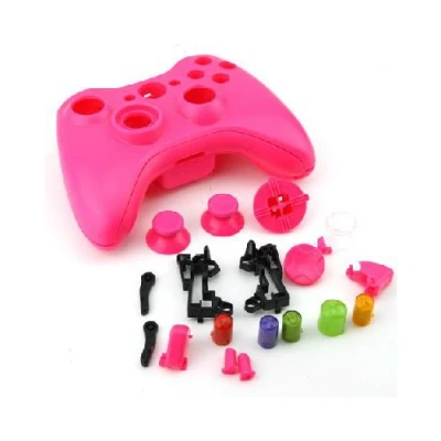 Image of OSTENT Replacement Case Shell &amp; Button Kit Compatible for Microsoft Xbox 360 Wireless Controller Color Pink