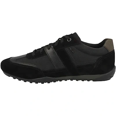 Image of Geox Men&#039;s U Wells B Sneaker, Black, 8 UK