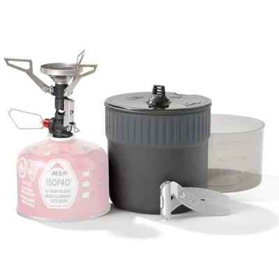 Image of MSR PocketRocket Deluxe Ultralight Camping and Backpacking Stove Kit