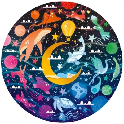 Image of Ravensburger 12000818 Dreams 500 pieces jigsaw puzzle for adults and kids age 12 years up, Round