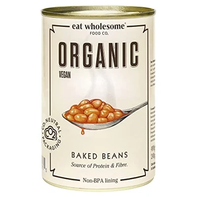 Image of Eat Wholesome Organic Baked Beans 400g (Pack of 12)