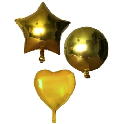 Image of Gold Star Foil Balloon, 45cm (2 pack)
