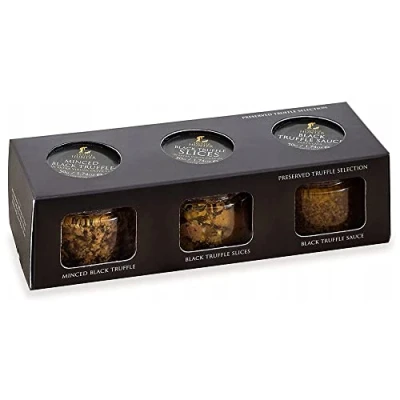 Image of TruffleHunter Minced Truffle, Truffle Slices, Sauce Black Selection 50g