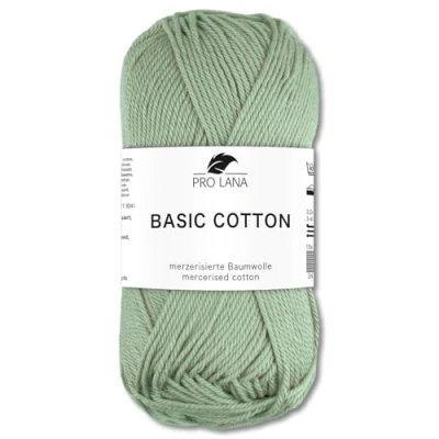 Image of Frida&#039;s Wollhaus Pro Lana 50 g Basic Cotton Knitting Crochet Wool Yarn 64 Colours (62 Light Olive)