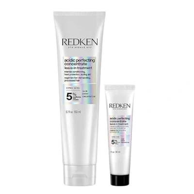 Image of Redken DUO Acidic Perfecting Concentrate Leave In Treatment 150ml and MINI 30ml
