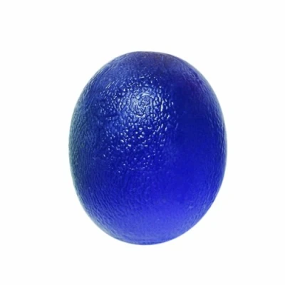 Image of CanDo Hand exerciser finger strengthener CanDo® exercise ball / stress relief oval, blue (strong)