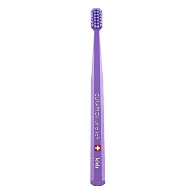 Image of Curaprox CS Kids Manual Toothbrush with Ultra Soft 5500 Bristles and Small Brush Head Purple