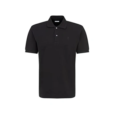 Image of Seidensticker Men&#039;s Polo Pique Regular Fit Easy Iron Collar Short Sleeve 100% Cotton Black