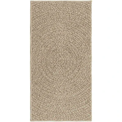 Image of vidaXL Rug ZIZUR Beige 60x110 cm Jute Look Indoor and Outdoor