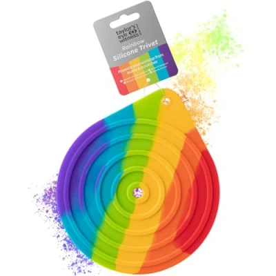 Image of Taylor&#039;s Eye Witness Rainbow Silicone Pot Stand Trivet