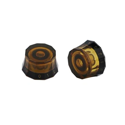 Image of Guyker 2Pcs PRS Potentiometer Control Knobs Dia. 6mm (0.24&quot;) Shaft Pots Rotary Volume Tone Buttons Replacement Part for Electric Guitar or Precision Bass Brown