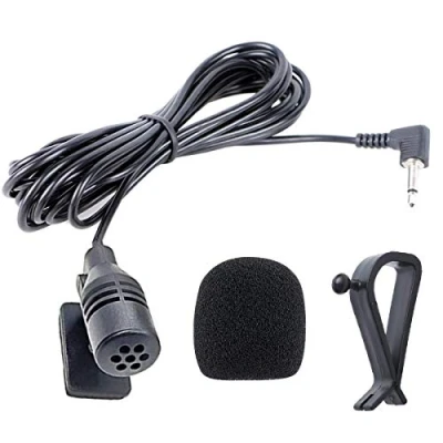 Image of NewTH 3.5mm Microphone HD Voice Assembly Mic for Kenwood Sony Boss Corehan Power Acoustik JVC Jensen Alpine Car Vehicle Head Unit Bluetooth Enabled Stereo Radio DVD GPS, 3M Cable, Plug and Play