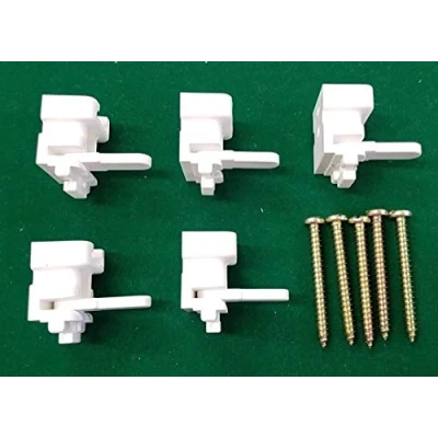 Image of Swish Lever Lock Curtain track Brackets Pack of 5. Freepost