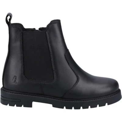 Image of Hush Puppies Girl&#039;s Laura Junior Chelsea Boot, Black, 13 UK Child Narrow