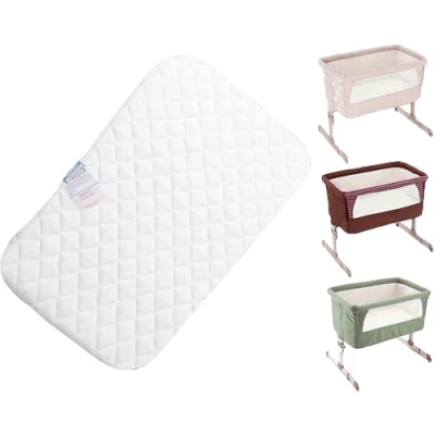 Image of Pinkfairy Next to me chicco Deluxe Crib Mattress Compatible Bedside Next2Me Firm Foam (83 x 50 5 cm)
