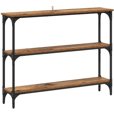 Image of vidaXL Console Table Old wood 100 x 22.5 75 cm Engineered