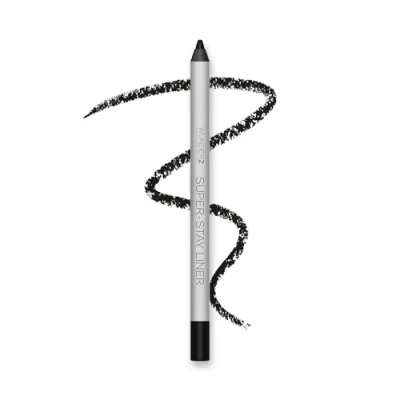 Image of WUNDER2 SUPER STAY LINER Long Lasting &amp; Waterproof Colored Eyeliner Highly Pigmented and Easy Glide Pencils, 24 hour wear, ‘Essential’, ‘Metallic’ ‘Glitter’ Essential Black