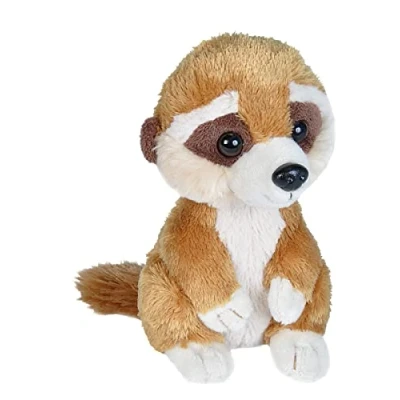 Image of Wild Republic Hug&#039;ems Soft Toy, Gifts for Kids, Meerkat Cuddly Toy 18cm